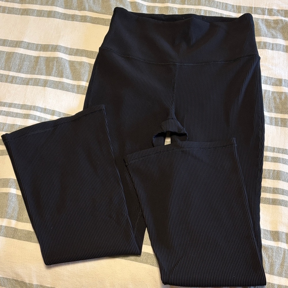 Athleta Black Ribbed Leggings